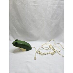 VTG  Novelty Green Frog Flip Phone Landline Crusader Retro Rare HTF